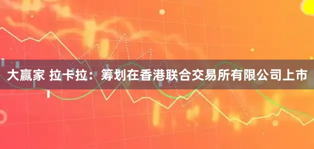 大赢家 拉卡拉：筹划在香港联合交易所有限公司上市