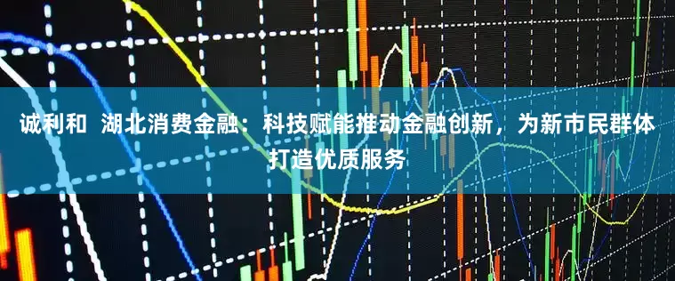 诚利和  湖北消费金融：科技赋能推动金融创新，为新市民群体打造优质服务