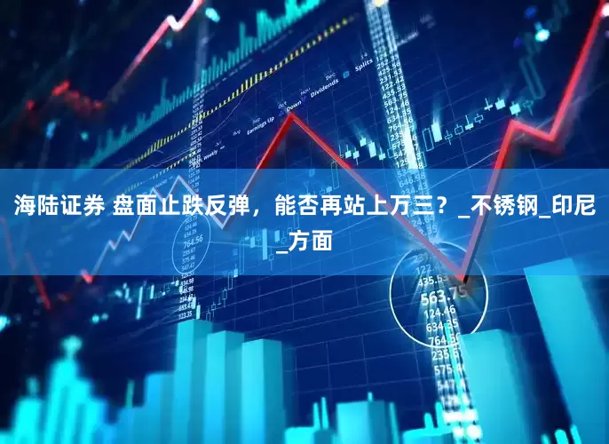 海陆证券 盘面止跌反弹，能否再站上万三？_不锈钢_印尼_方面